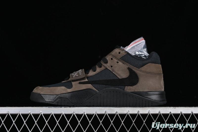 Nike Travis Scott x Jordan Cut The Check AJ1 Basketball Shoes with Velcro Design - FZ8117-200