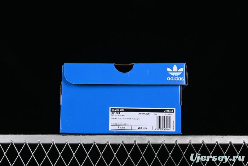 Adidas Samba OG IG1024 Genuine Leather Casual Sneakers - IG1024
