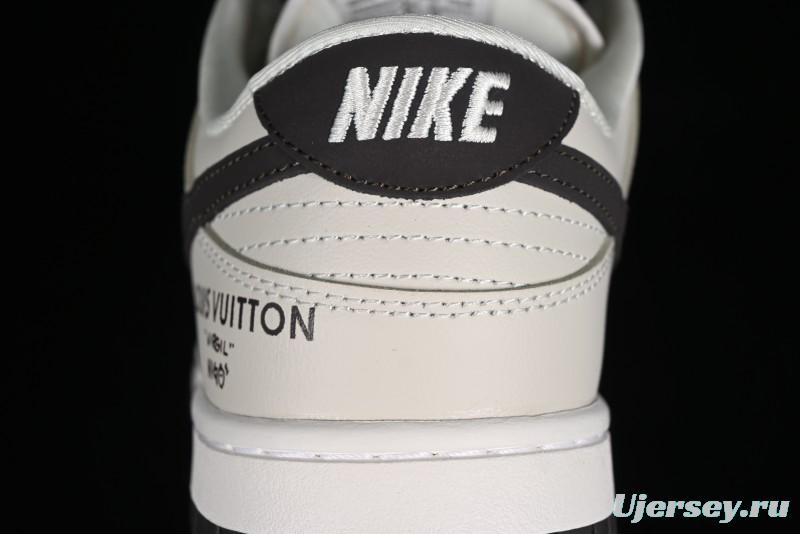 Nike Dunk Low LV Collaboration High-End Custom SB Low-Top Casual Skate Shoes - FC1688-400