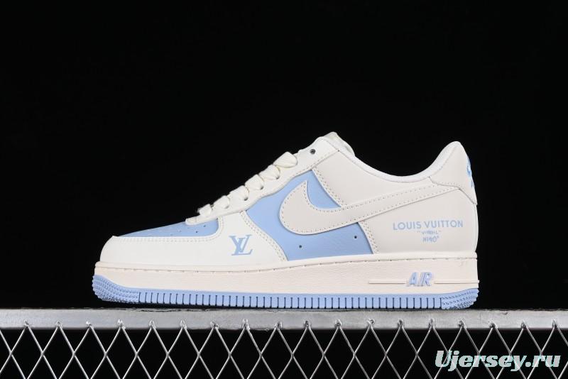 Nike Air Force 1 '07 Low LV Collaboration - Off White Ice Blue Casual Sneakers BB9599-203
