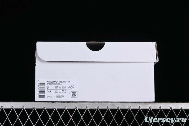 Nike Zoom VaporFly Next% 3 Prototype Super Marathon Running Shoes with Dual Air Zoom and Full-Length Carbon Fiber Plate - HF7357-900