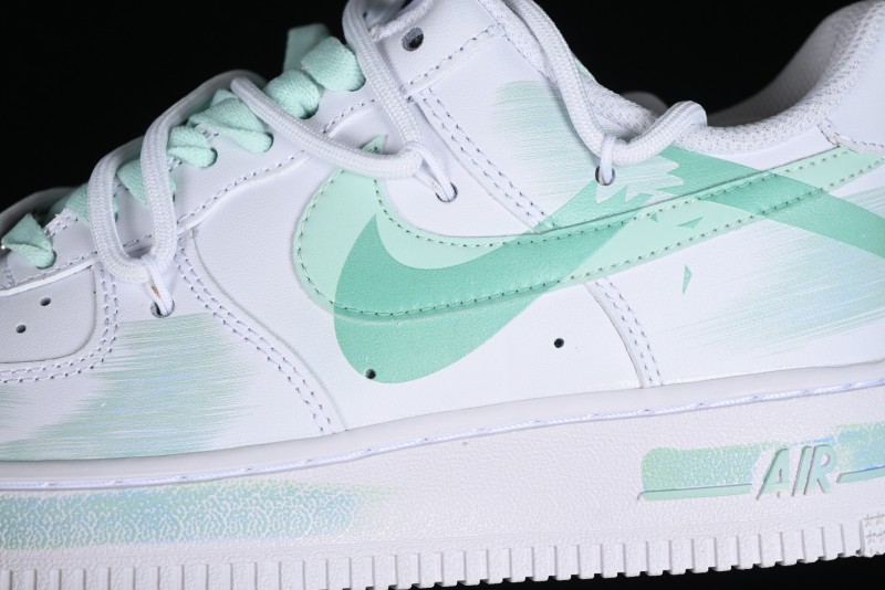 Nike Air Force 1 '07 Low Anime Themed Custom Swoosh Strap Casual Sneakers - ZH0316-023