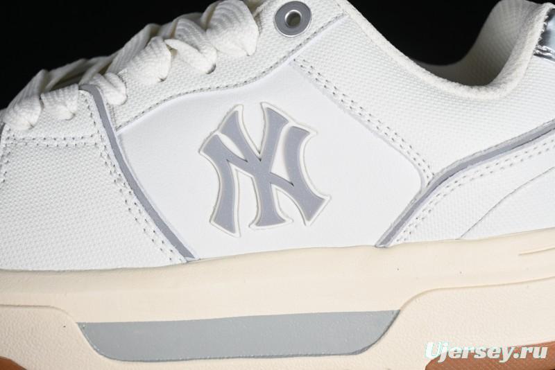 New York Yankees MLB Chunky Runner Basic Lace-Up Lightweight Casual Sneakers - 3ASXCBS4N50IVS