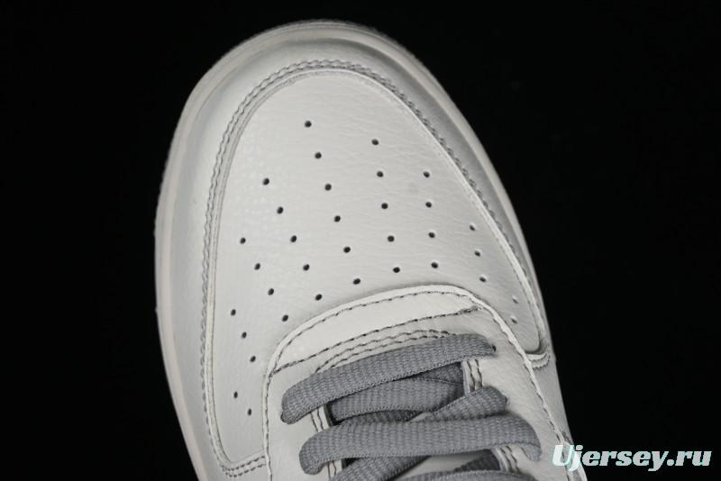 Balenciaga x Nike Air Force 1 '07 Low Triple Swoosh Beige Grey Casual Shoes - FR0538-091