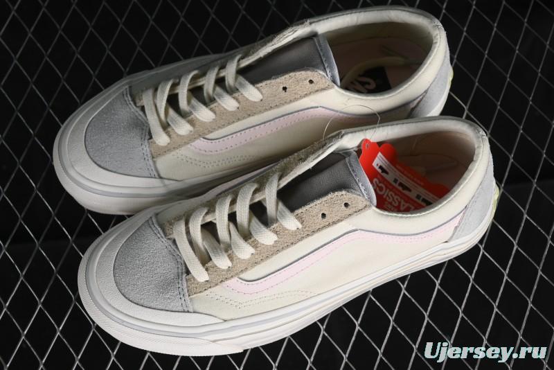 Vans Old Skool Reissue 136 Earth Macaron Patchwork Retro Casual Vulcanized Sneakers - VN000CRPGRN