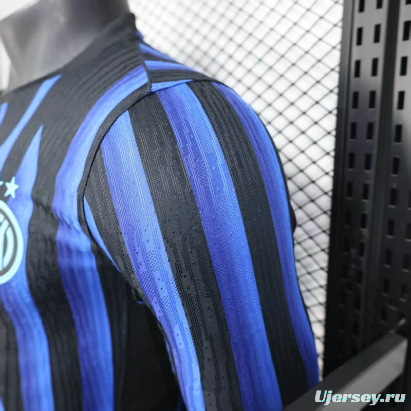 25/26 Player Version Inter Milan Home Long Sleeve Jersey