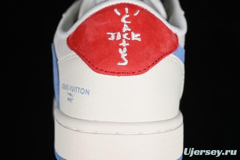 Nike Travis Scott x Fragment Design x Air Jordan 1 Low OG SP AJ1 LV Collaboration Casual Sneakers - XY2688-101