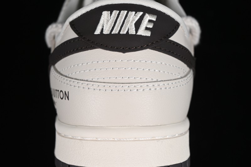 Nike SB Dunk Low LV Collaboration - Coffee Pig Anniversary High-End Custom Low-Top Casual Skate Shoes - XX2025-328