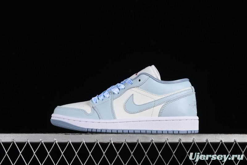 Nike Air Jordan 1 Low AJ1 White Magnolia Casual Sneakers - DC0774-164