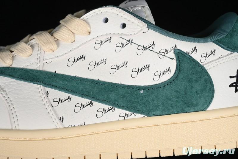 Nike Travis Scott x Fragment Design x Air Jordan 1 Low OG SP AJ1 Retro Sneakers with Unique Collaboration Details - YQ2088-669