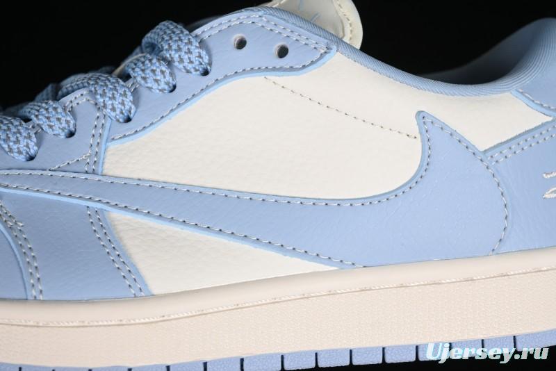 Nike Travis Scott x Fragment Design x Air Jordan 1 Low OG SP AJ1 Retro Sneakers - BB6588-101