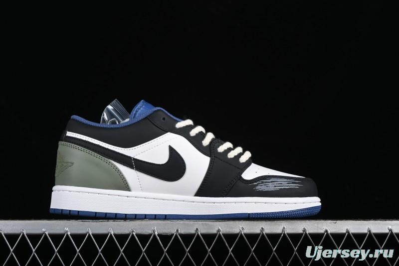 Nike Air Jordan 1 Low AJ1 Casual Lifestyle Sneakers - 553558-414
