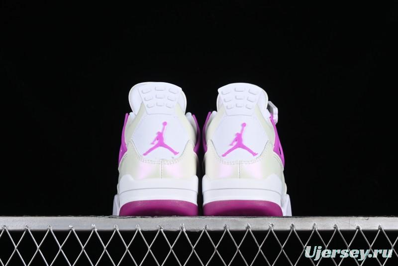 Nike Air Jordan 4 Retro Sneakers with Hyper Violet Accents - FQ1314-151