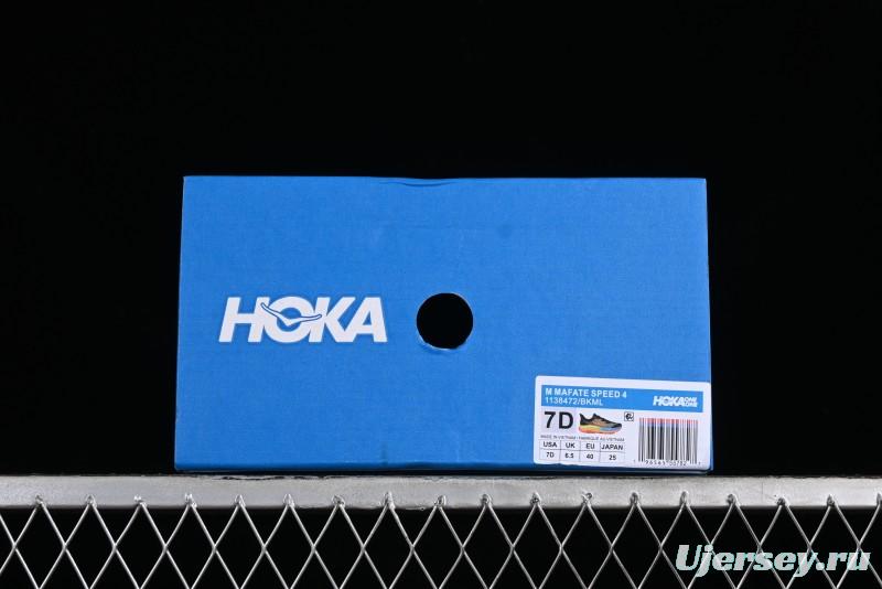 Hoka One One Mafate Speed 4 Low-Cut Professional Trail Running Shoes - 1138472 BKML