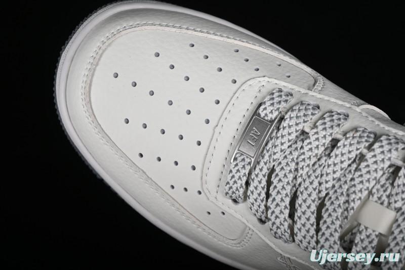 Nike Air Force 1 '07 Low LV Collaboration - Beige Grey Double Swoosh Low-Top Casual Sneakers - XZ6188-006