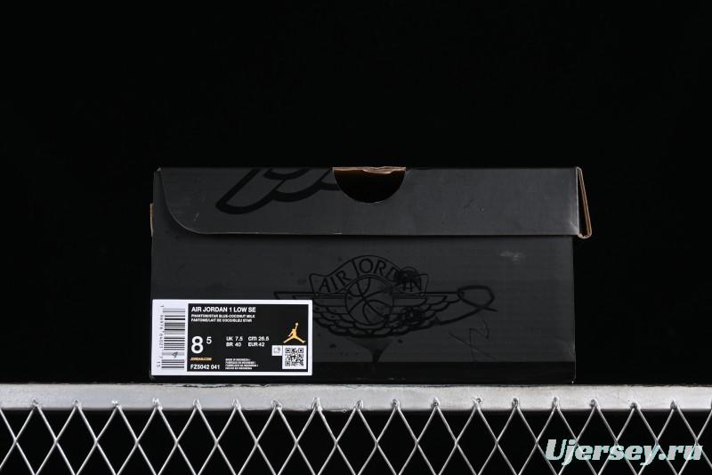 Nike Air Jordan 1 Low AJ1 Customized Low-Top Casual Sneakers - FZ5042-041