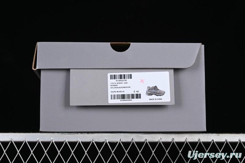 Balenciaga Runner Kith Four Color Retro Casual Sneakers - W3RNY2240