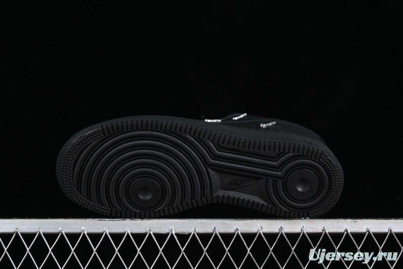 Nike Air Force 1 '07 Low Silver Swoosh Casual Sneakers - HQ1180-001