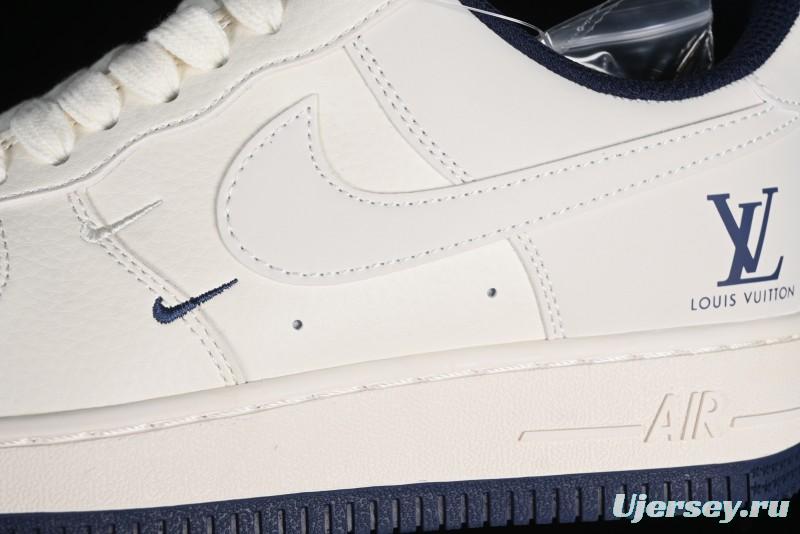 Nike Air Force 1 '07 Low LV Collaboration - Off White Double Swoosh Casual Sneakers - XZ6188-002