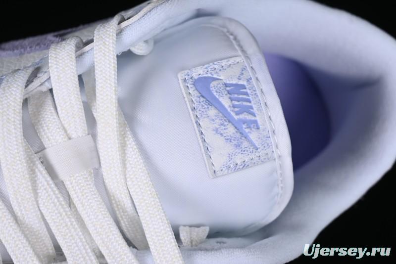 Nike SB Dunk Low Premium White Light Purple Skateboarding Shoes - DM9467-500