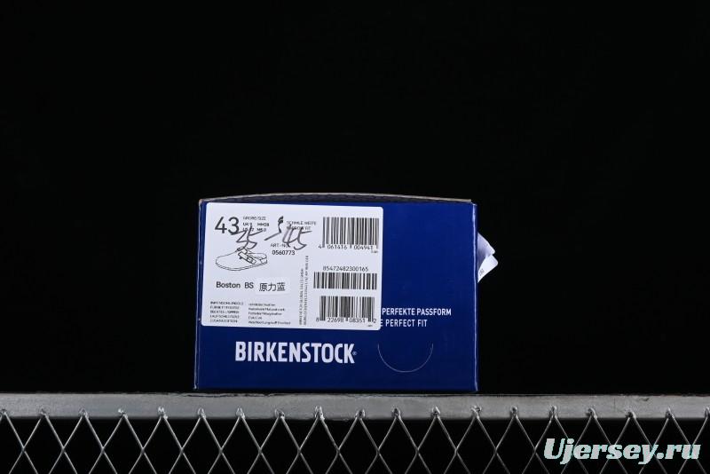 Birkenstock Arizona Soft Footbed Sandals with Suede Leather and Lambswool Lining - Original Blue