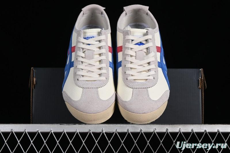 Onitsuka Tiger Mexico 66 Low-Top Leather Sneakers with Classic Design - 1183B391-100