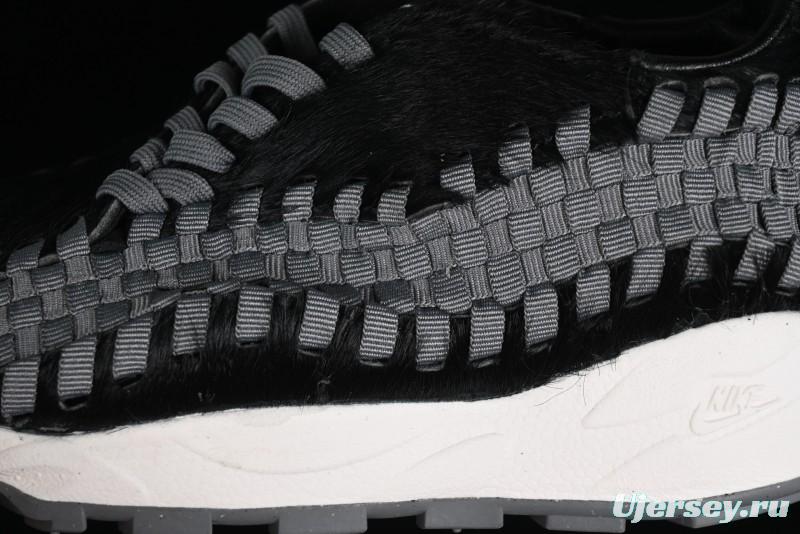 Nike Air Footscape Woven Asymmetrical Weave Slip-Resistant Low-Top Lifestyle Sneakers - FB1959-001