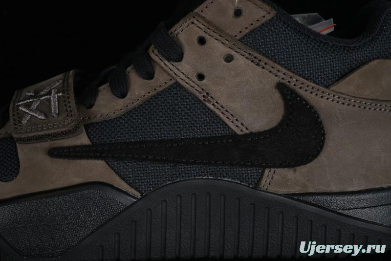 Nike Travis Scott x Jordan Cut The Check AJ1 Basketball Shoes with Velcro Design - FZ8117-200