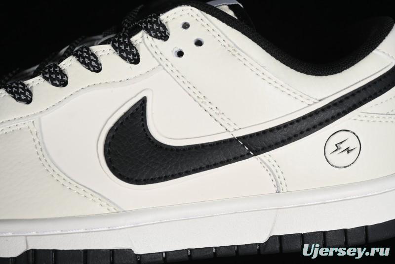 Nike SB Dunk Low Lightning Collaboration Off-White Black Starry Sky Anniversary High-End Custom Low-Top Casual Skate Shoes - XD1688-015