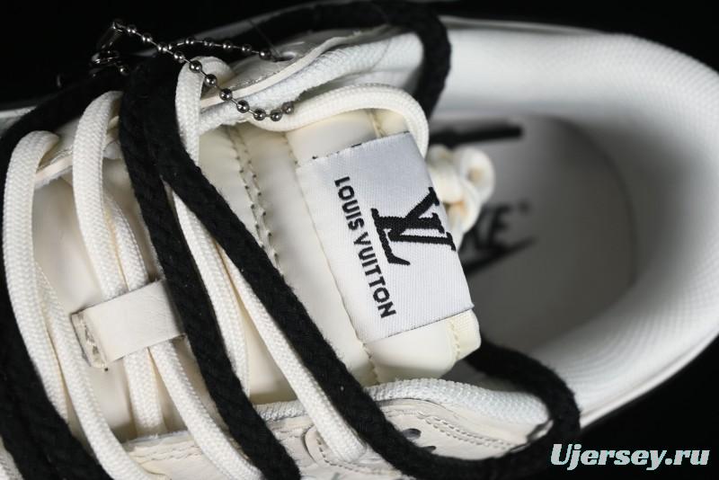 Nike SB Dunk Low LV Collaboration - Lamborghini Strap White Black Hook Anniversary High-End Custom Low-Top Casual Sneakers - SJ2068-261