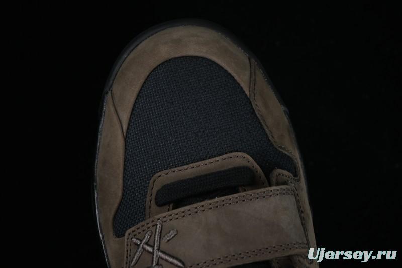 Nike Travis Scott x Jordan Cut The Check AJ1 Basketball Shoes with Velcro Design - FZ8117-200