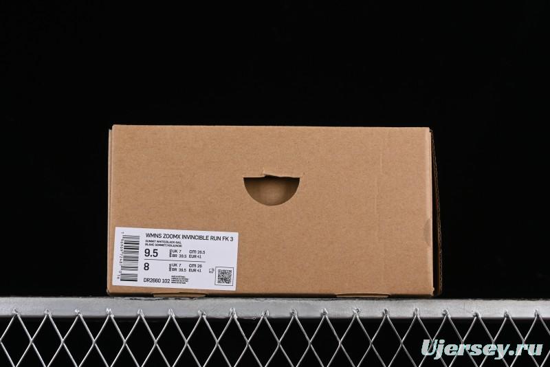 Nike Zoom X Invincible Run FK 3 Marathon Performance Running Shoes - DR2660-102