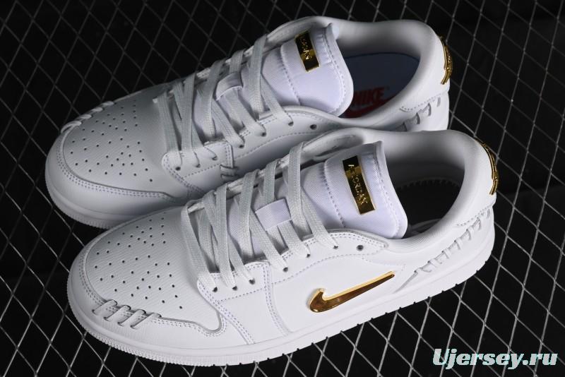 Nike Air Jordan 1 Low Method of Make Casual Sneakers in White Gold - FN5032-100