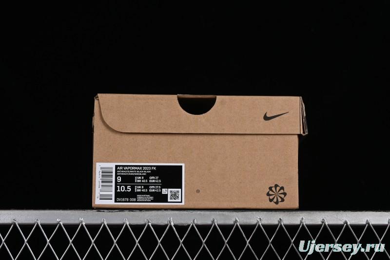 Nike Vapormax 2023 Flyknit Breathable Casual Running Shoes with Full-Length Air Cushion - DV1678-008