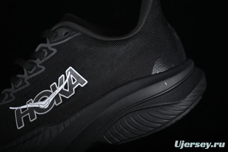 HOKA ONE ONE MACH 6 Flagship Racing Shoes with Carbon Plate Technology and Asymmetric Design - 114791 BLACK