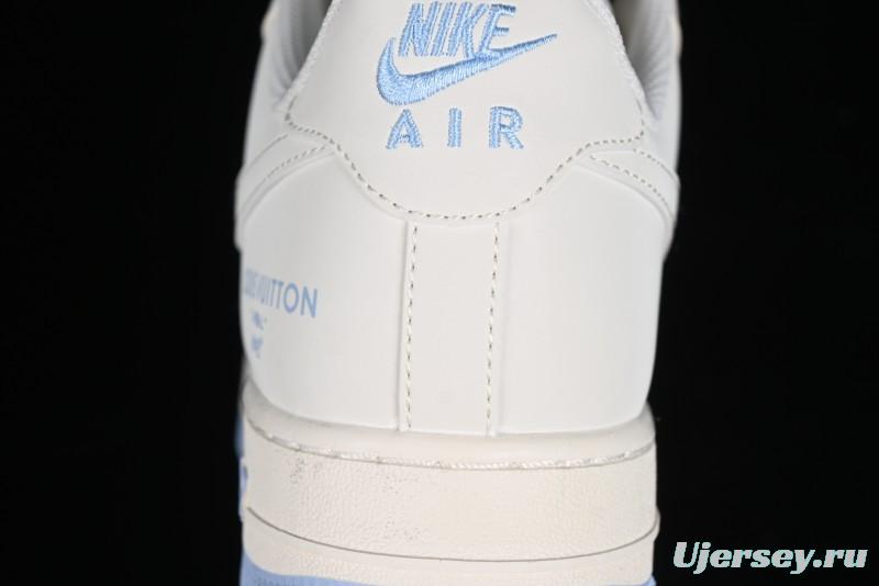 Nike Air Force 1 '07 Low LV Collaboration - Off White Ice Blue Casual Sneakers BB9599-203