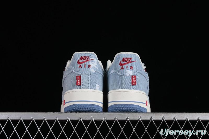 Levi's x Nike Air Force 1 '07 Low Denim Casual Sneakers - CH2211-168