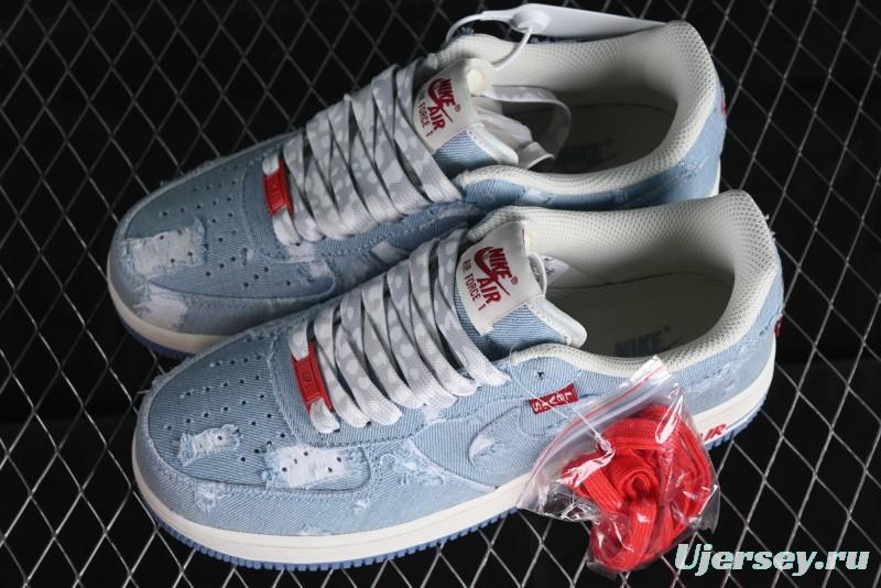 Levi's x Nike Air Force 1 '07 Low Denim Casual Sneakers - CH2211-168