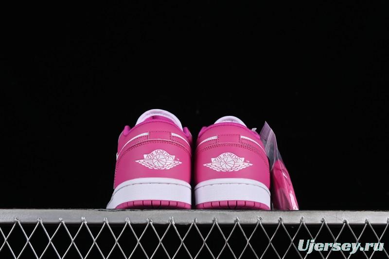 Nike Air Jordan 1 Low AJ1 Rose Pink Low-Top Casual Lifestyle Sneakers - FV8486-600