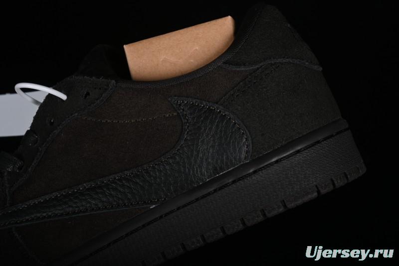 Nike Travis Scott x Air Jordan 1 Low OG AJ1 Reverse Swoosh Sneakers - DM7866-202