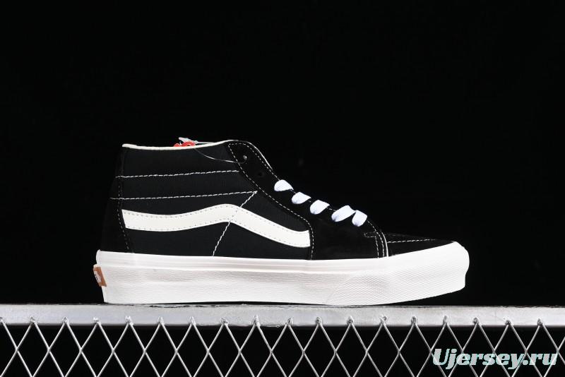 Vans SK8-Hi VR3 Eco-Friendly Black & White Mid-Top Classic Casual Canvas Shoes - VN0A4UWIVNE