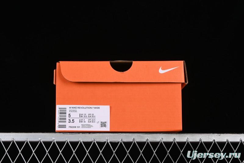 Nike Revolution 7 Wide Low-Top Running Shoes with Breathable Mesh and Durable Cushioning - FB2208-101