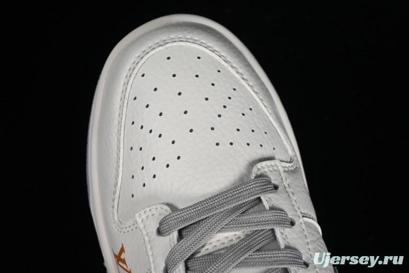 Nike SB Dunk Low LV Collaboration - Beige Grey Lamborghini Anniversary Custom Low-Top Casual Sneakers - FC1688-191