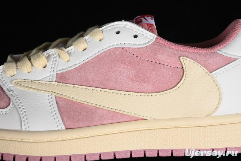 Nike Travis Scott x Air Jordan 1 Low OG AJ1 Reverse Swoosh Sneakers - DM7866-600