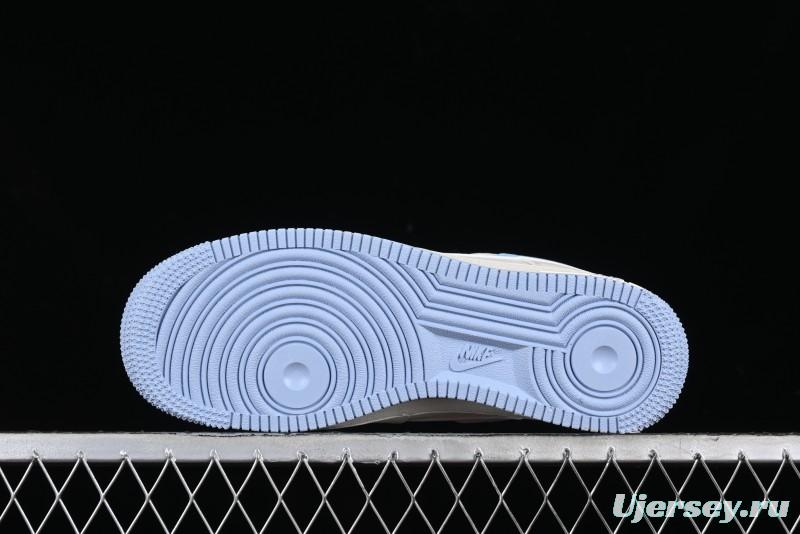 Nike Air Force 1 '07 Low Supreme Stone Island Collaboration - Sky Blue Casual Sneakers - BB9599-205