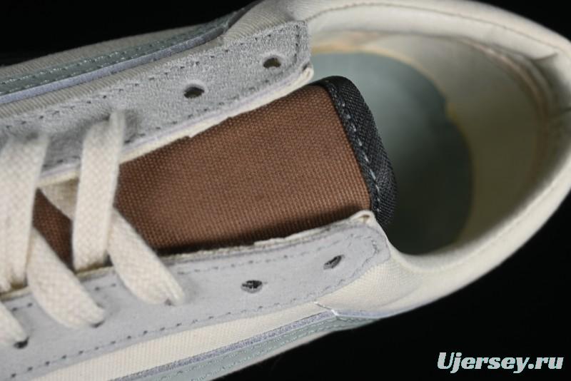 Vans Old Skool Reissue 136 Retro Casual Vulcanized Sneakers in Gray Blue White - VN000CRPGRN