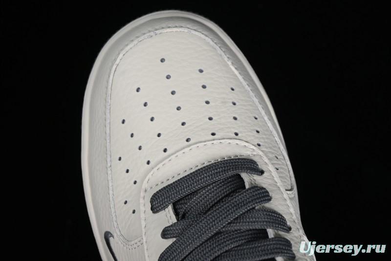 Nike Air Force 1'07 Low "Keep Fresh" Casual Sneakers in Dark Gray with Small Swoosh - BM2023-105