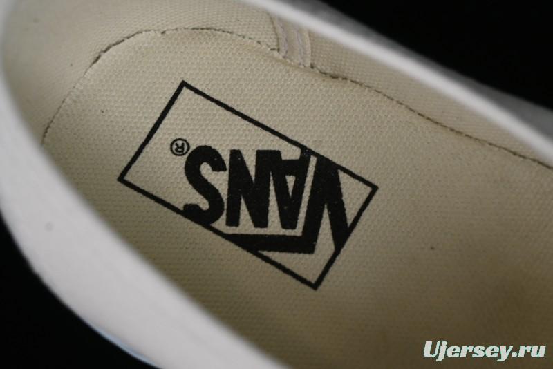 Vans Authentic White Blue Canvas Skate Shoes - VN0009PVEAK