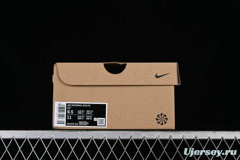 Nike Vapormax 2023 Flyknit Breathable Casual Running Shoes with Full-Length Air Cushion - DV1678-010