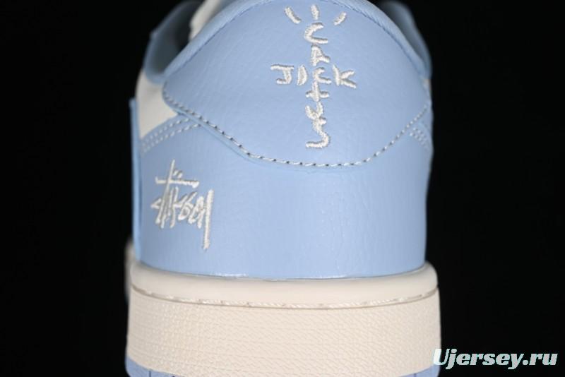 Nike Travis Scott x Fragment Design x Air Jordan 1 Low OG SP AJ1 Retro Sneakers - BB6588-101